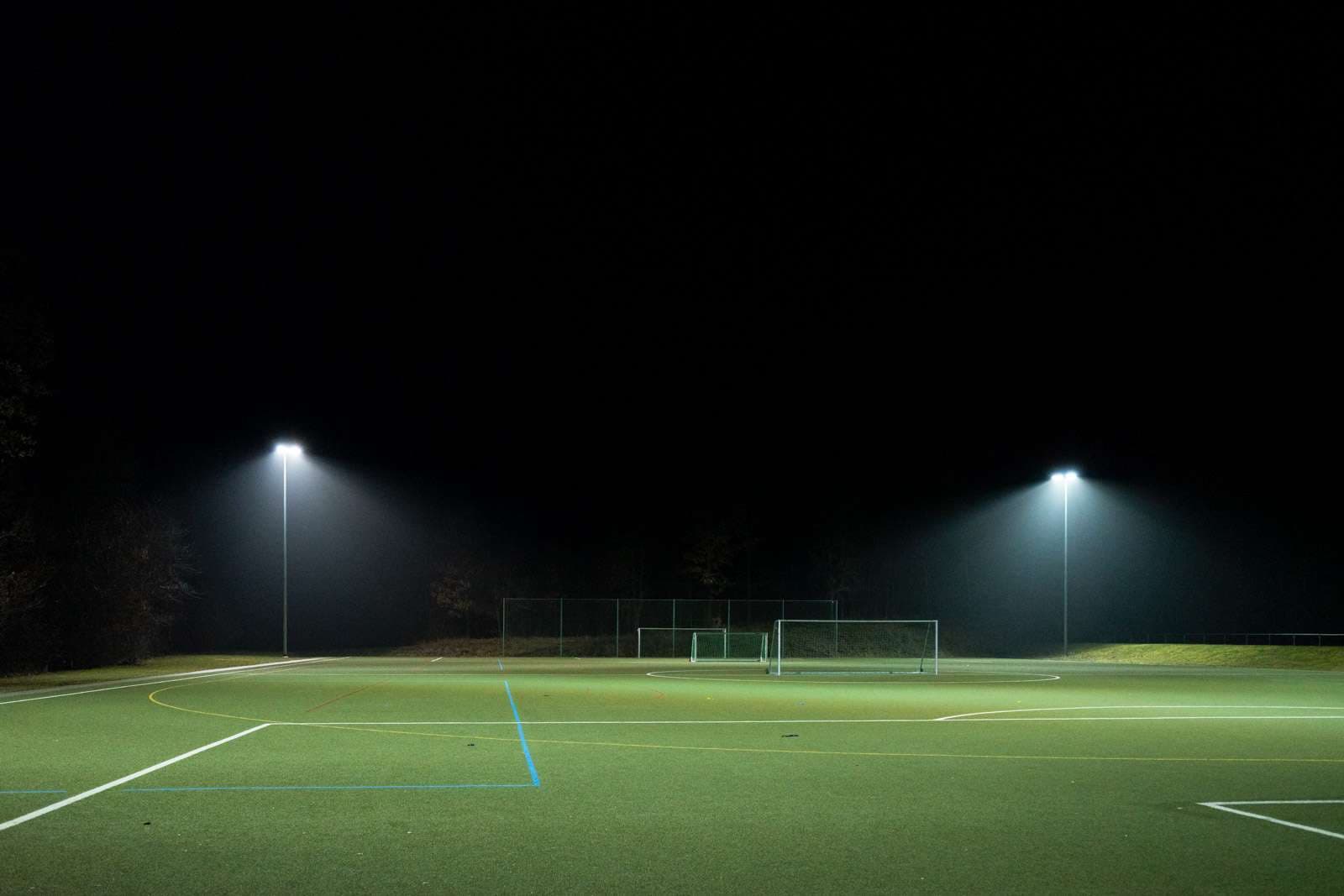 Stadion Licht Nachts