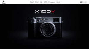 fujifilm x website screenshot fuji x100v